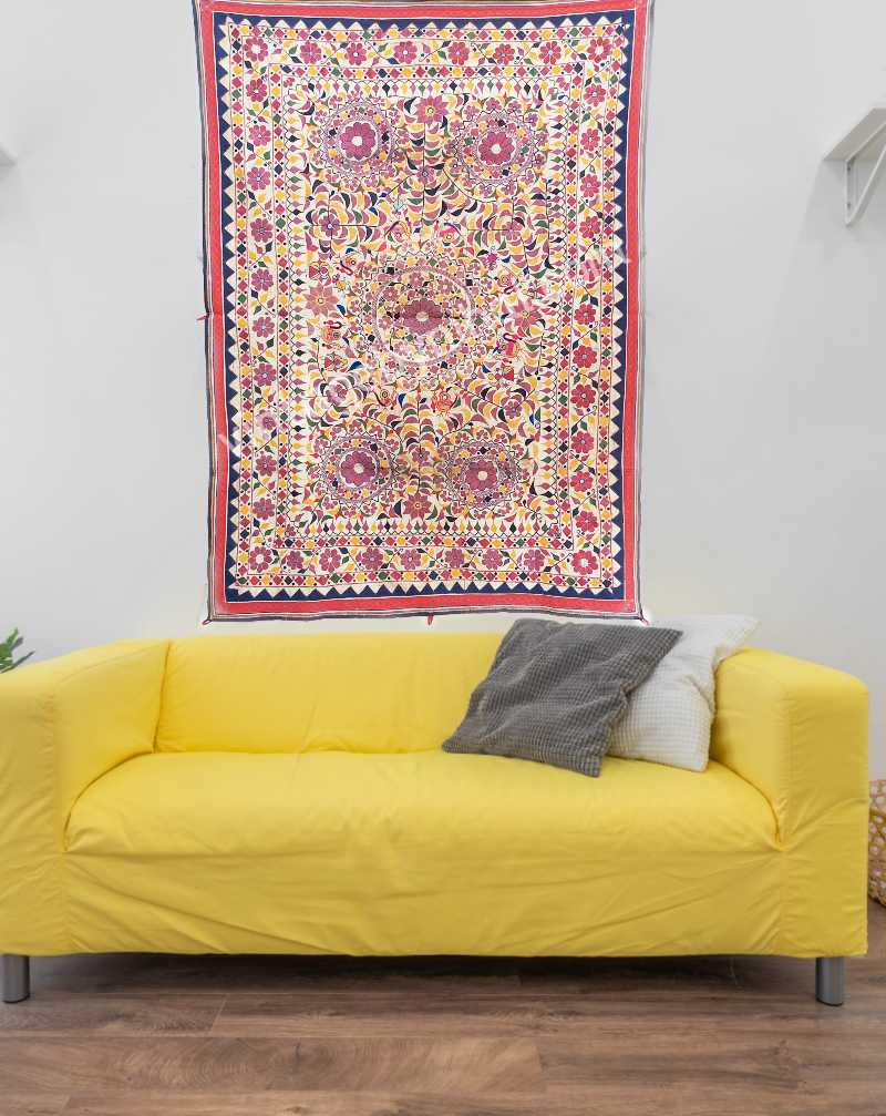 Vintage Wall hanging Cotton Gujrati textile, Home Decor Art  MD